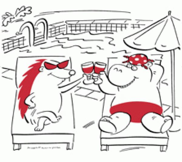 Farewell hippo and hedgehog