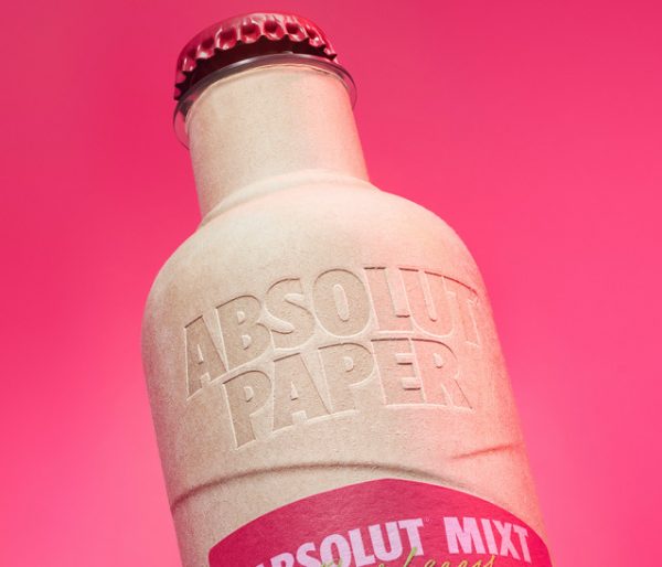 Absolut launches paper bottle in the UK