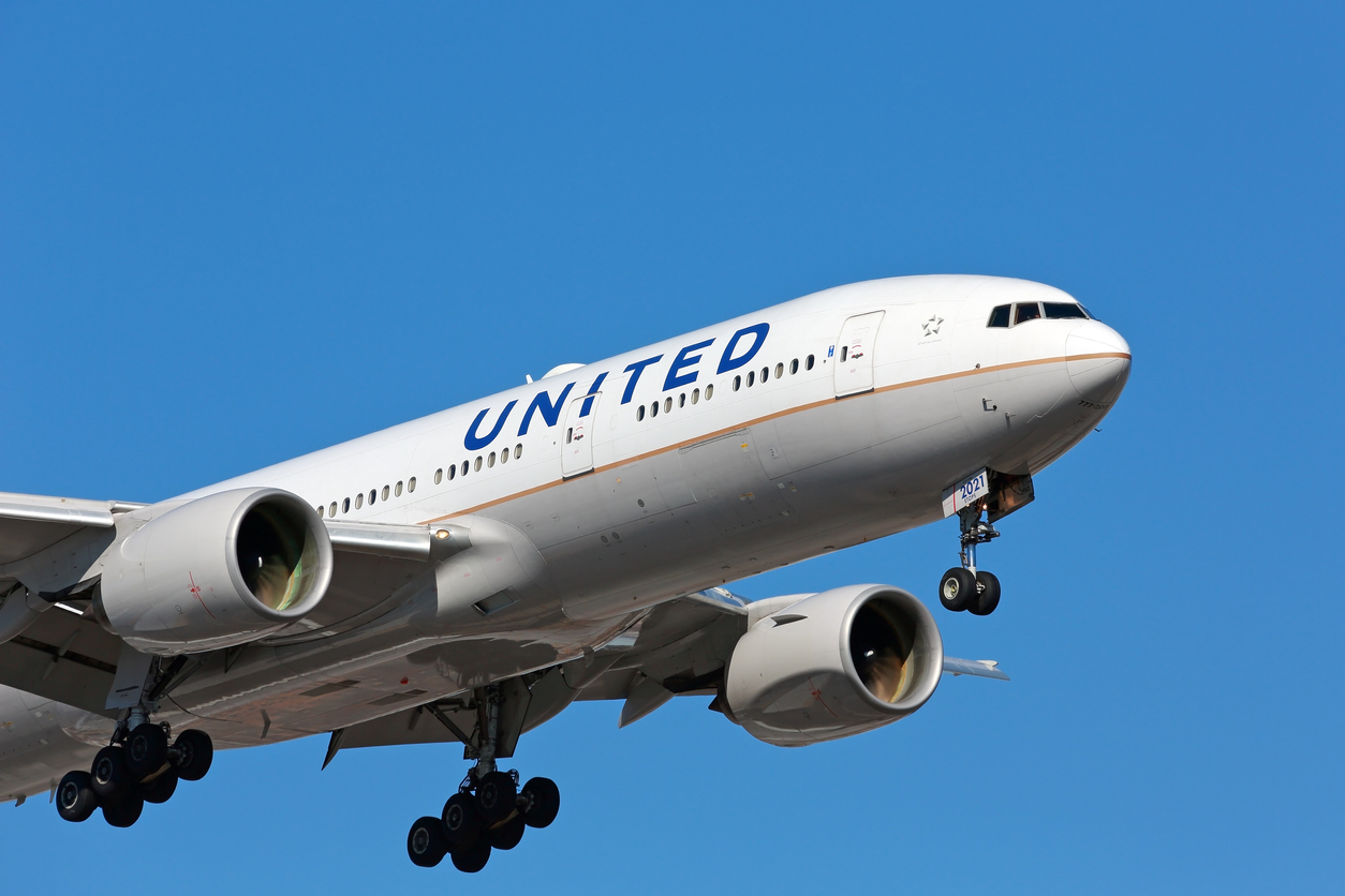 United Airlines passenger