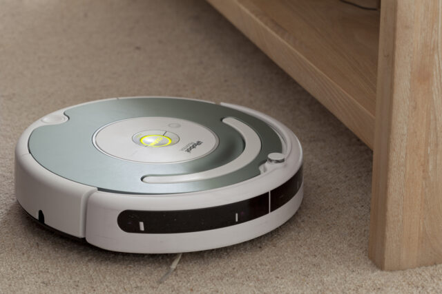 A robot vacuum cleaner