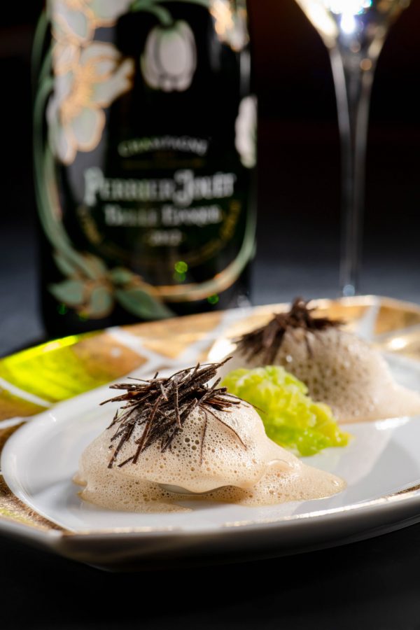 Perrier-Jouët teams up with L’Atelier de Joël Robuchon and Lalique