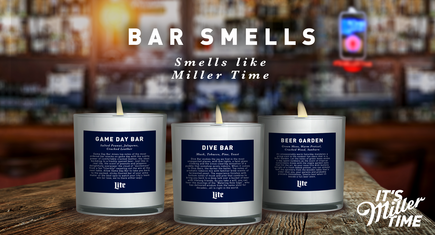 beer and cigarettes candle Beer brand Miller Lite releases candle that smells like a bar