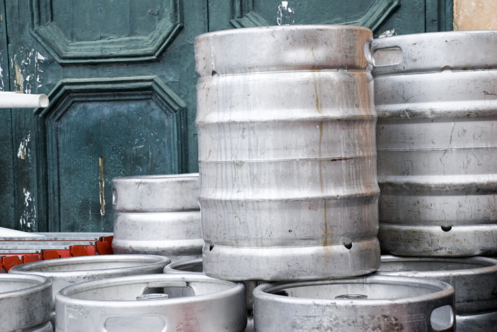 Beer keg explosives - a selection of beer kegs