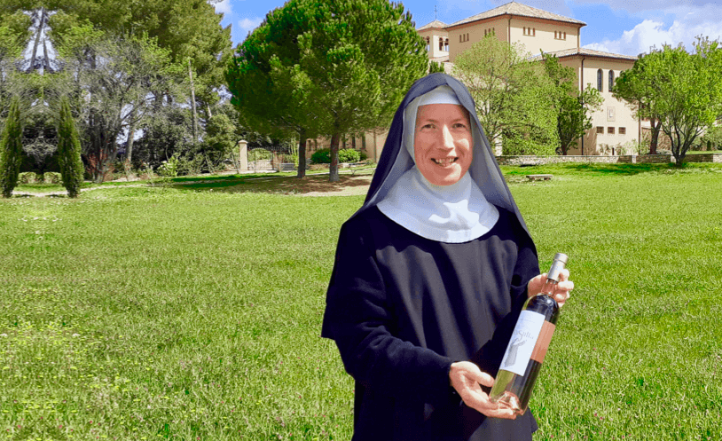 Nuns selling wine