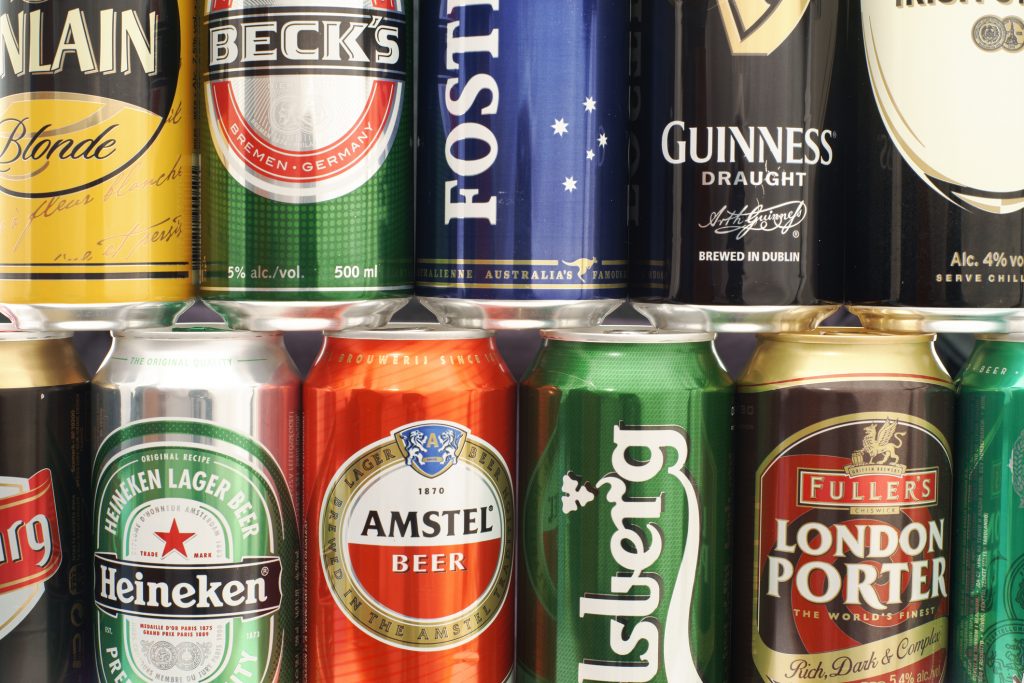 Cans of beer - The UK's favourite beers