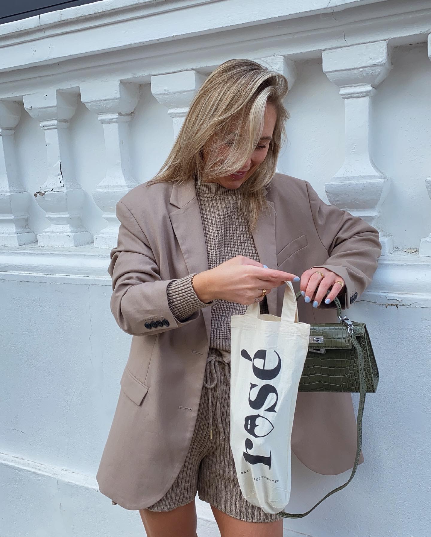 Nasty Gal wine tote bag