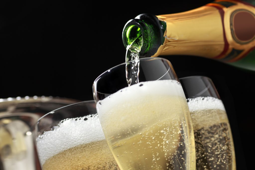 Champagne being poured: the most valuable wine and Champagne brands in the world