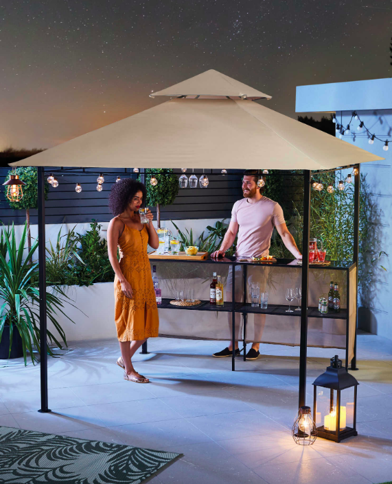 Aldi is now selling a gazebo with a built-in bar