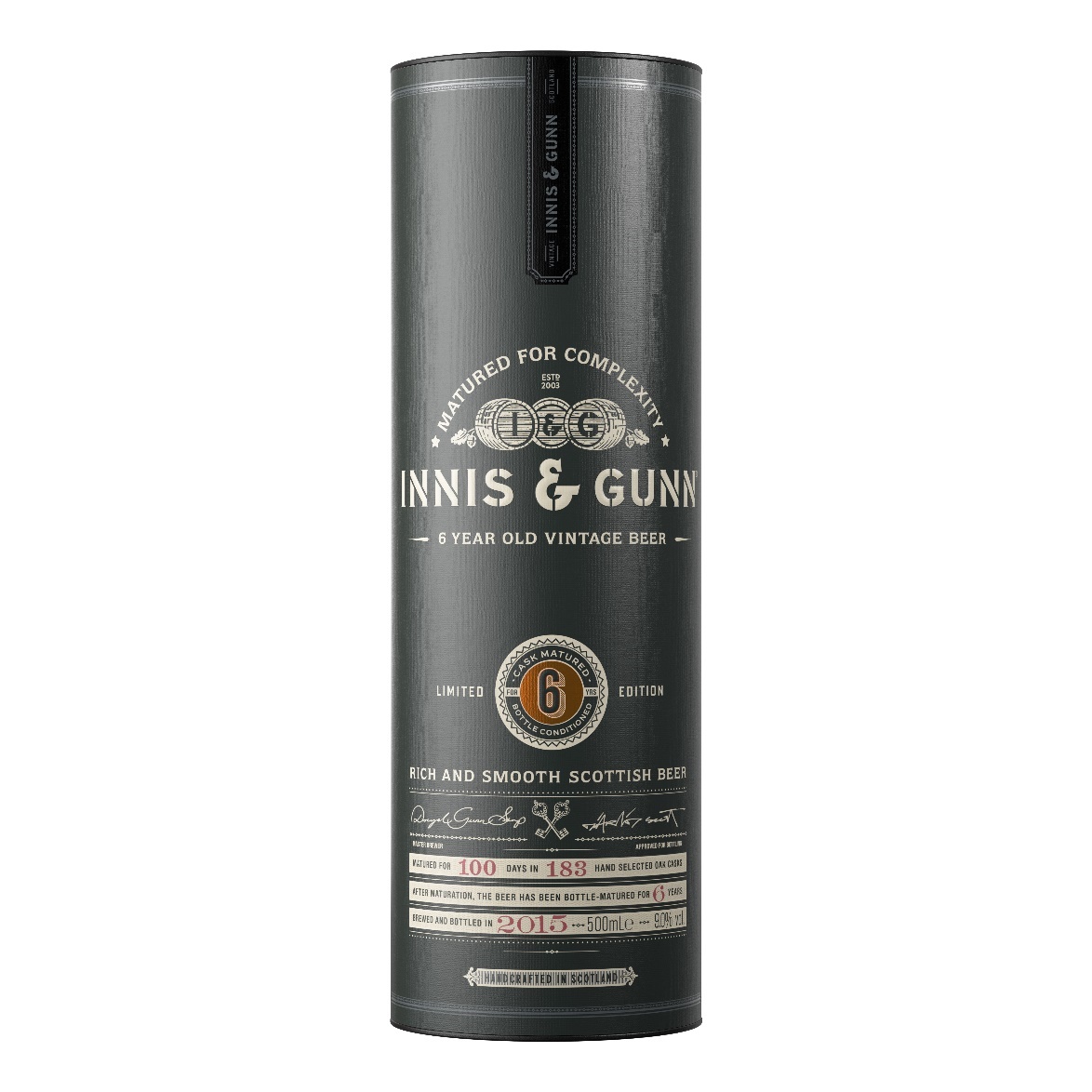 Gift box of Innis & Gunn 6 year vintage: Scottish craft brewer launches expensive vintage priced at £25 a bottle