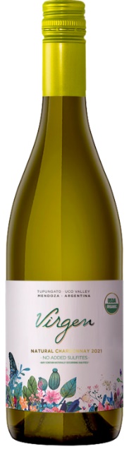 Bottle of Virgen Chardonnay: Domaine Bousquet releases first white wine to join roster of organic reds