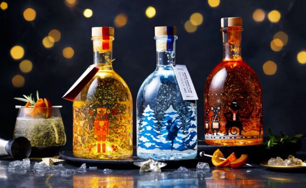 bottles of M&S Christmas liqueurs: M&S unveil glittering liqueurs as part of christmas range 