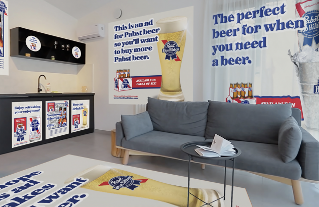 This beer company will pay you to put up its adverts in your own home