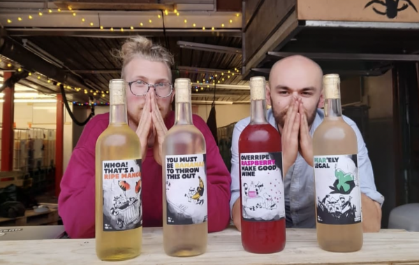 ‘Dumpster diving’ friends make 10,000 bottles of wine using leftover fruit