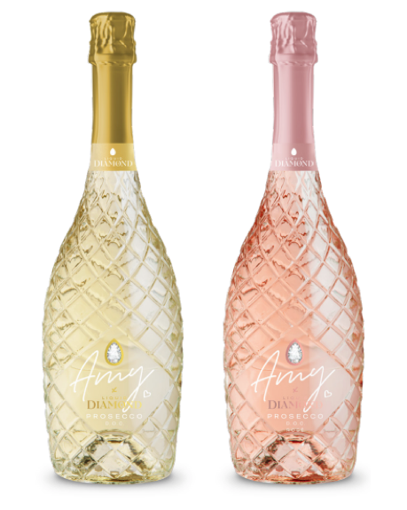 Bottle shots of amy x liquid diamond: TOWIE star Amy Childs launches prosecco with liquid diamond
