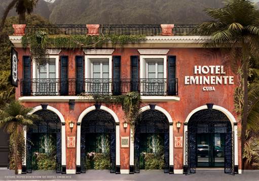 Front view of Hotel Eminente: Eminente launches Cuban experience in the heart of Paris