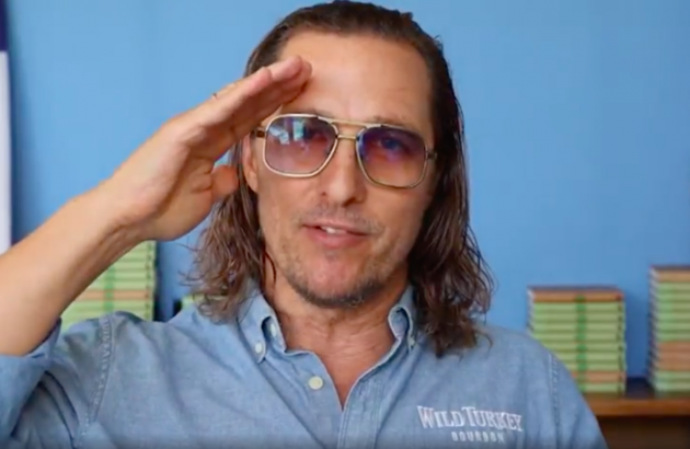 Matthew McConaughey gives thanks to UK bartenders