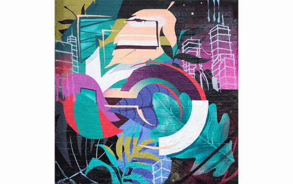 Label 5 unveils whisky-inspired street art installation