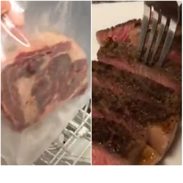Man claims he’s found a hack to cook a perfect steak in the dishwasher