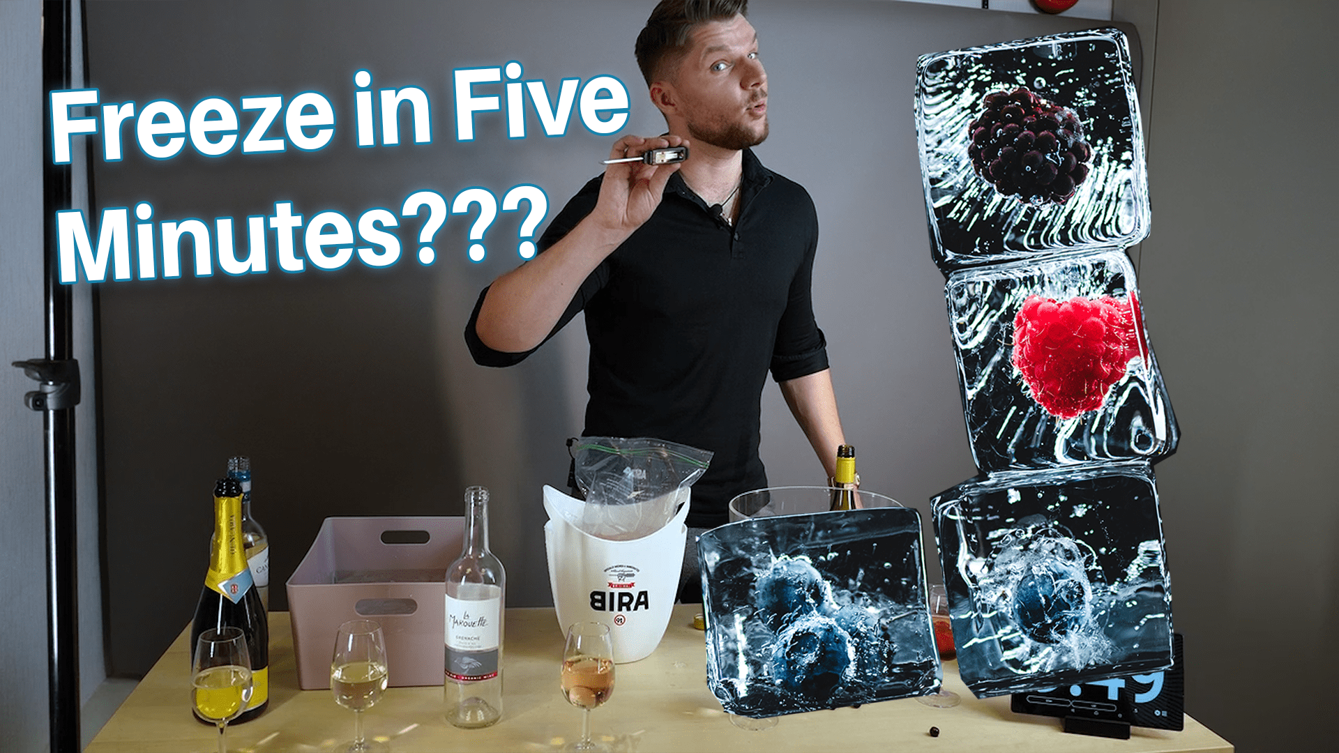 What's the quickest way to chill a bottle of wine?