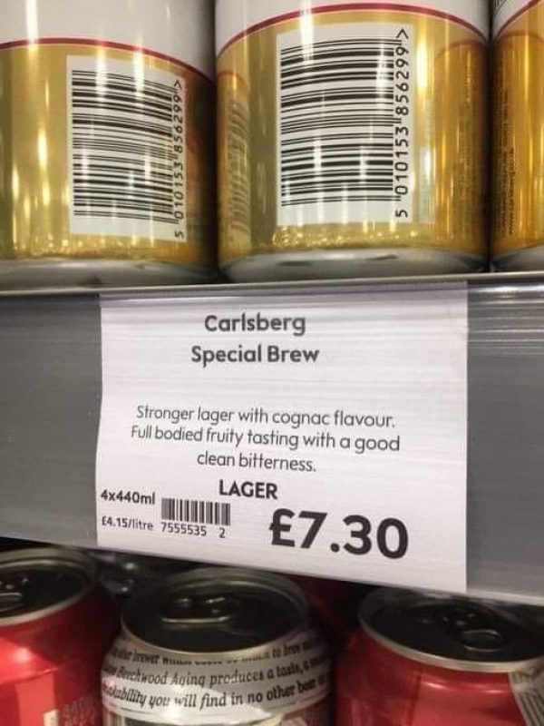 Waitrose copywriting for Special Brew goes viral