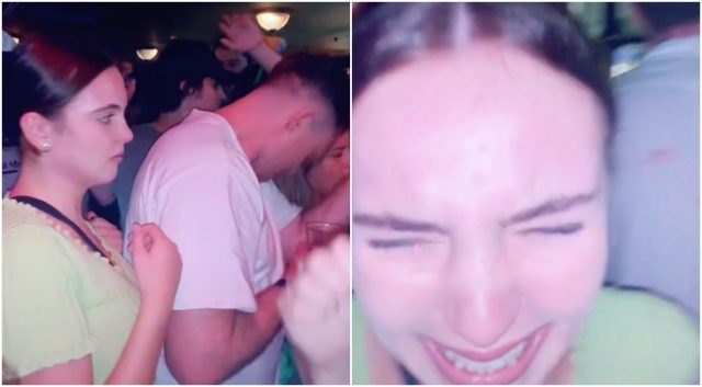 bar kissing prank