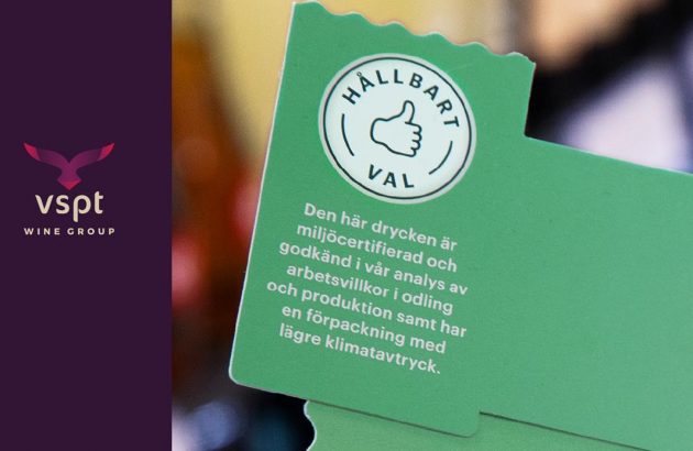 VSPT Wines earns Sustainable Choice Seal in Sweden