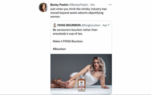 Bourbon brand slammed by trade over ‘sexist’ marketing tweet