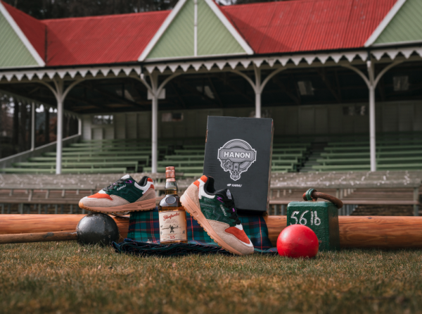 Glenfarclas collaborates with fashion brands on bespoke label single malt and shoe design