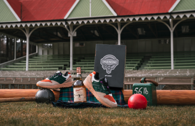 Glenfarclas collaborates with fashion brands on bespoke label single malt and shoe design