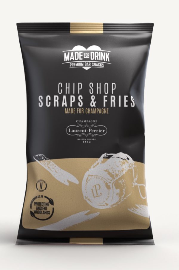 Laurent-Perrier collaborates on Champagne chip shop scrap snack