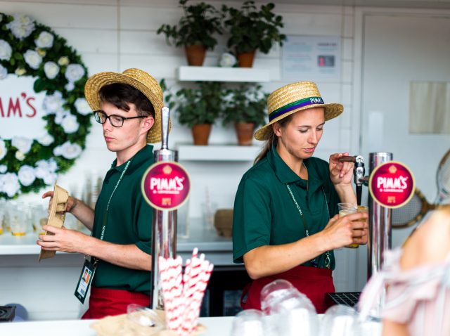 Wimbledon food and drink prices: bartenders pour Pimms