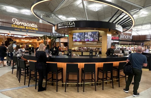 Bottega and SSP open Prosecco bar at London Stansted Airport