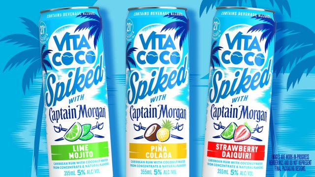 Vita Coco Captain Morgan canned cocktails