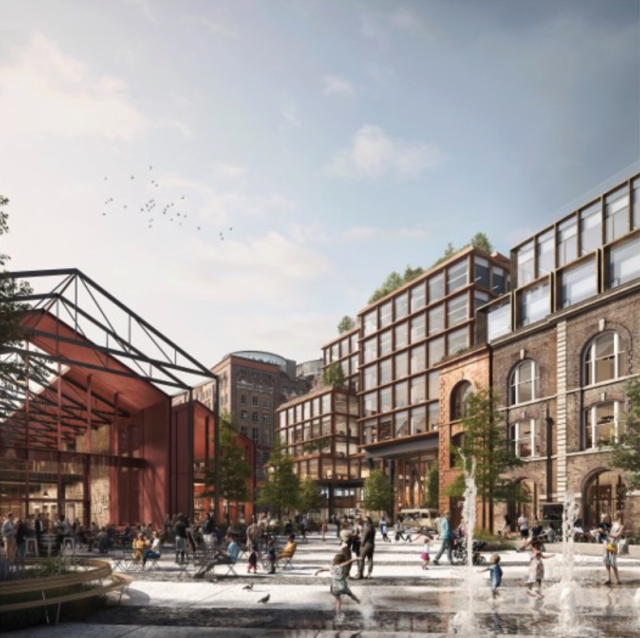 apartment in Guinness brewery - a mock-up of the plans