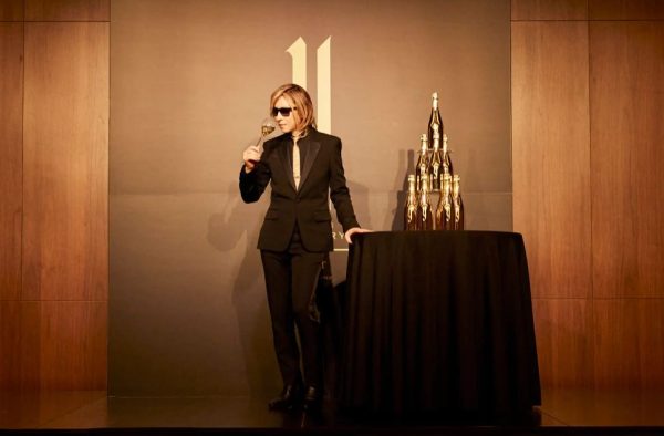 Champagne by rock star YOSHIKI creates sensation in Japan