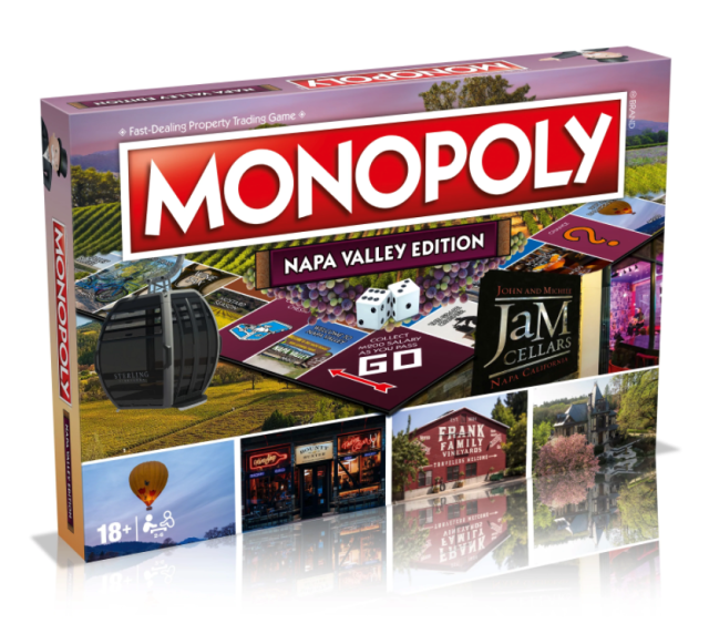 The Napa Valley-themed version of Monopoly 