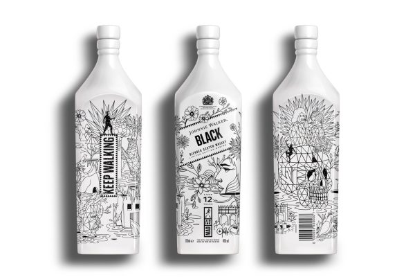 Johnnie Walker debuts limited edition bottles with ink made from air pollution