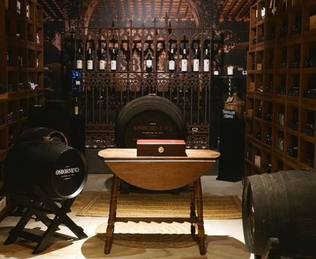 The cellar at Coque de Madrid, where thieves made off with bottles of wine