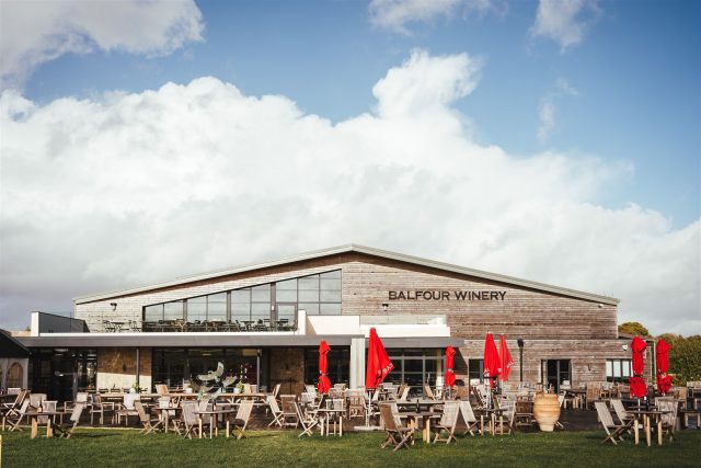 The winery's dining facility: Balfour winery to grow both wine and beer offering as part of expansion plan