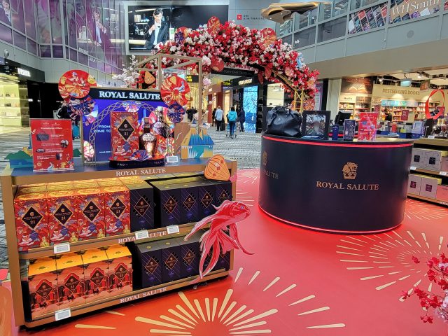 Royal Salute and Martell unveil pop-up boutique at Singapore Changi Airport