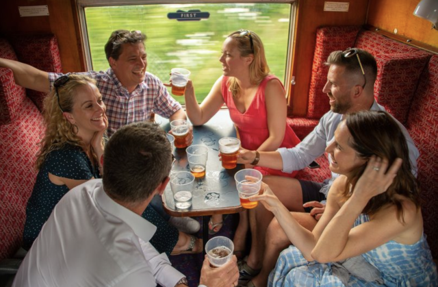 'Booze train' in British countryside