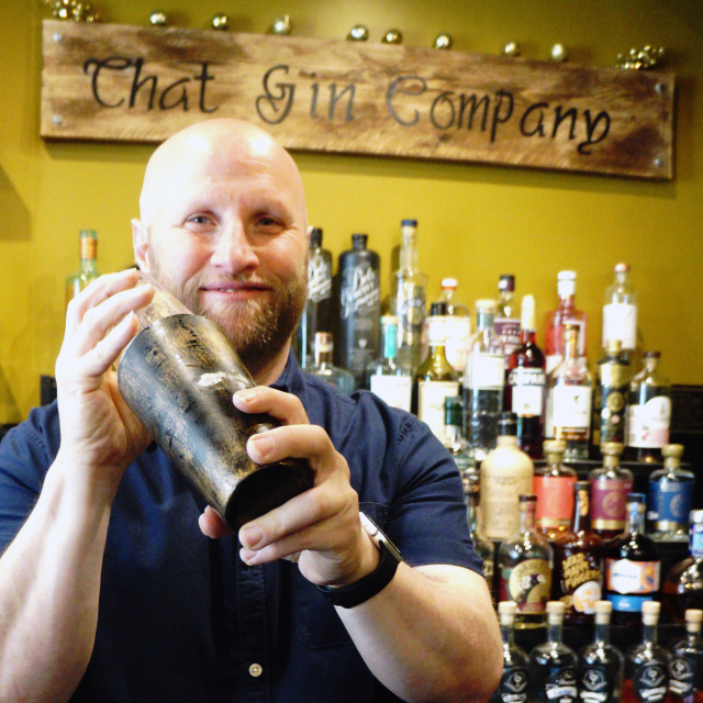 Steve Bazell making a cocktail: Warwick bar launches online pick 'n' mix gin shop