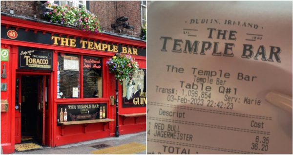 People left stunned by price of a Jägerbomb in Dublin pub