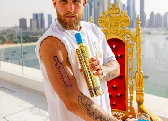 Influencer Jake Paul gets vodka bottle tattoo for US$250,000
