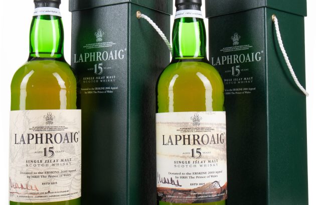 Special HRH King Charles III bottles of Laphroaig up for auction