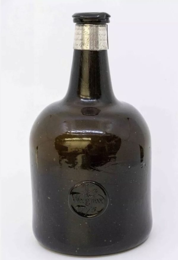 18th century wine bottle with Wedgwood link worth thousands