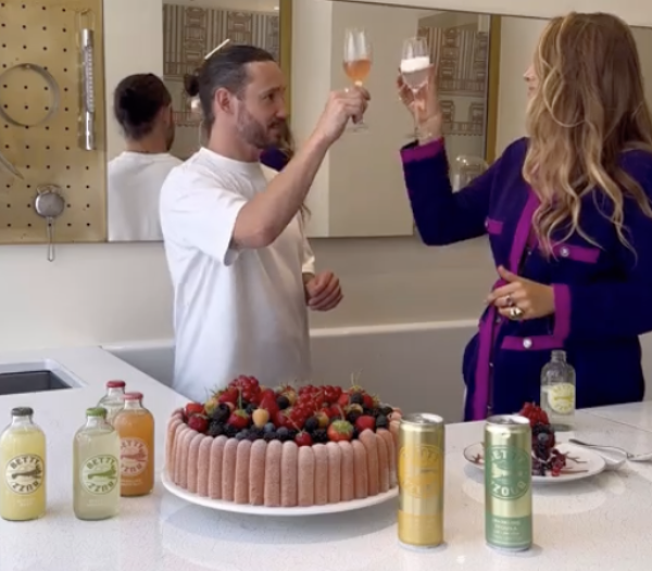 Blake Lively pairs Betty Booze with cake