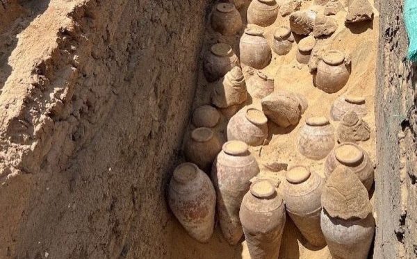 5,000-year-old intact wine jars discovered