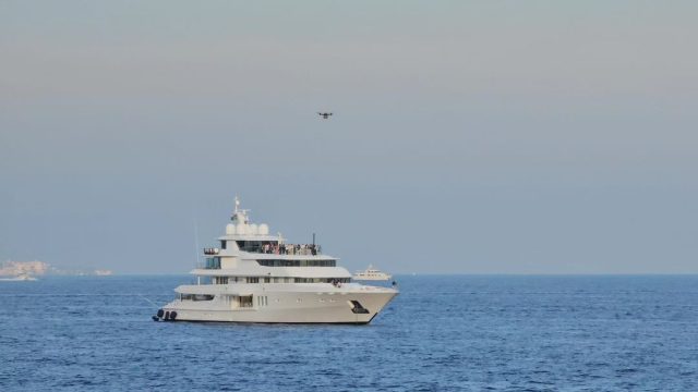 Drone delivers bottle of vintage Champagne worth £360 to superyacht