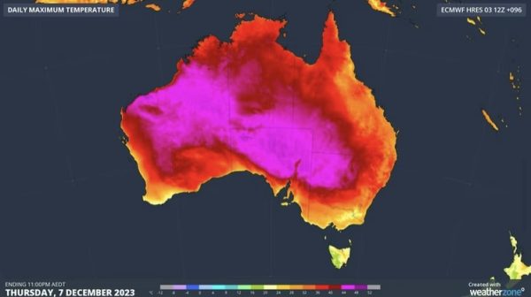 ‘Hot air trap’ to cause blistering heatwave in Australia